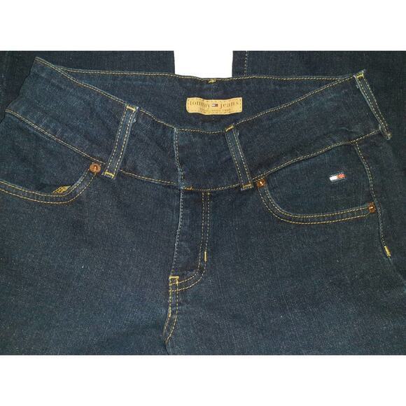 VINTAGE Y2K ‎ 2003 Tommy Hilfiger Jeans Wide Waist Band Bootcut Size 5/30 - Picture 3 of 9